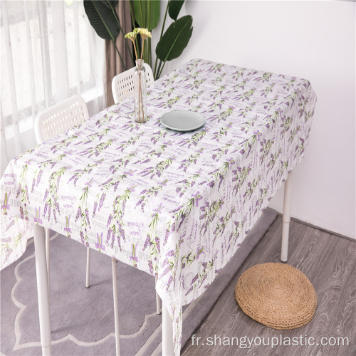 Wholesale nappe de Peva sauvegardée avec flanelle